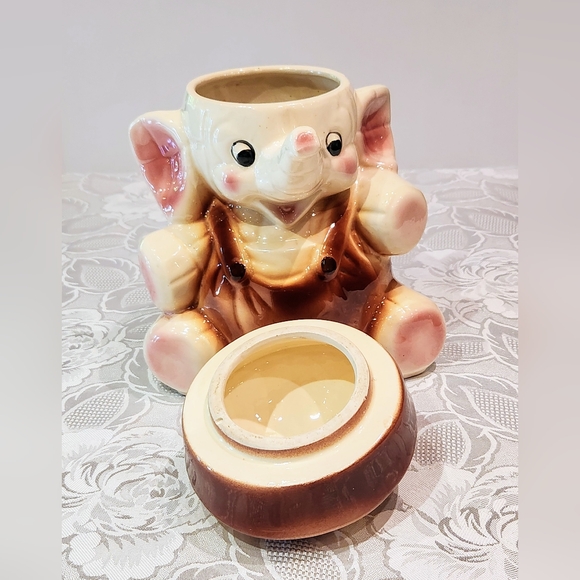 Rare VTG Elephant USA, 12" collectable cookie Jar. Read - Picture 12 of 14